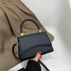 Solid Pu Leather Shoulder Bag Handbags Top Handle Bags For Women
