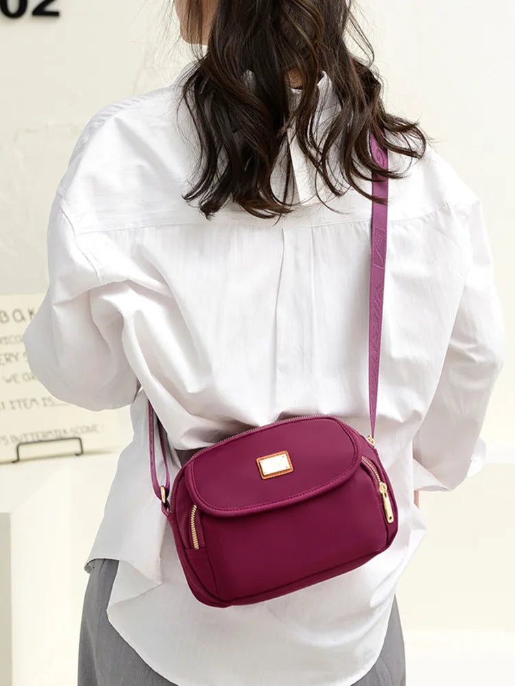 Waterproof Nylon Women Messenger Bag Crossbody Shoulder Tote