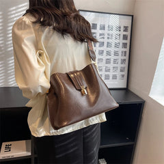 Spring Women's PU Leather Small Crossbody Shoulder Bag with Wide Strap