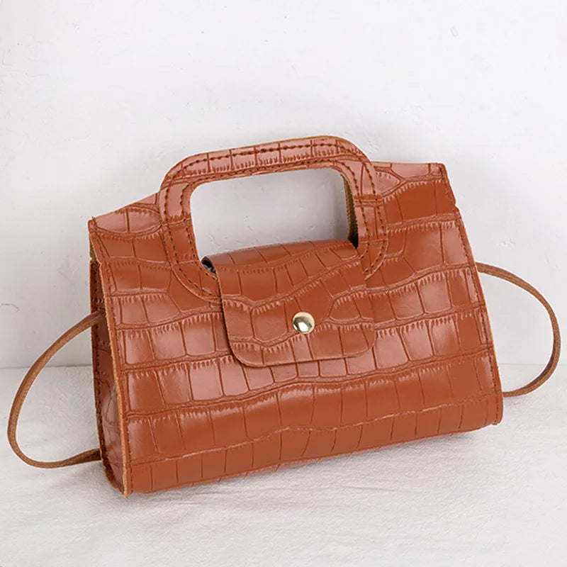 Spring Stone Pattern Single Lady Tote Shoulder Handbag