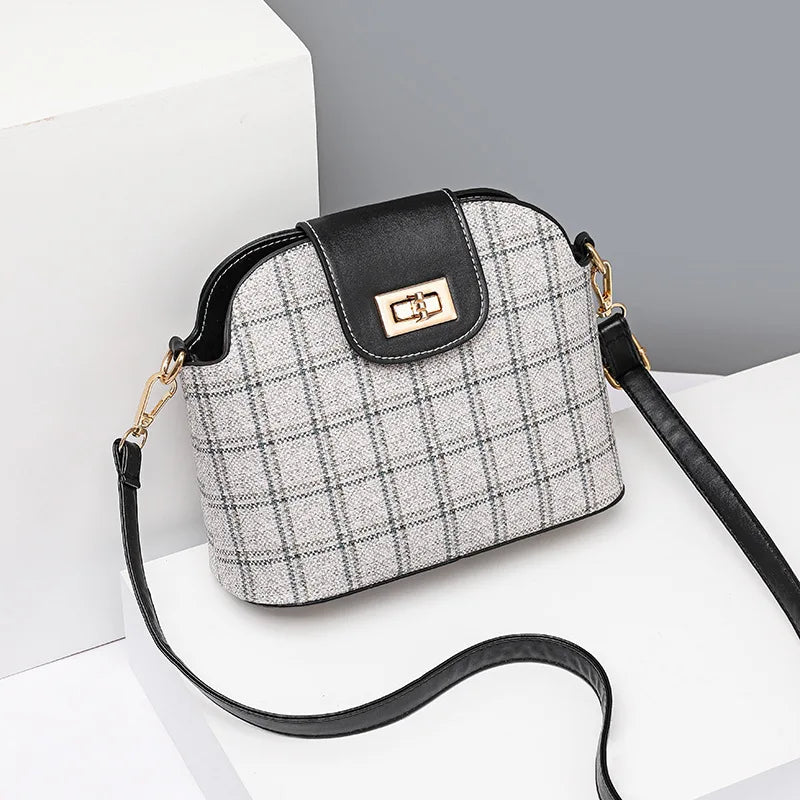 Spring Plaid Small Shoulder Bag Casual
