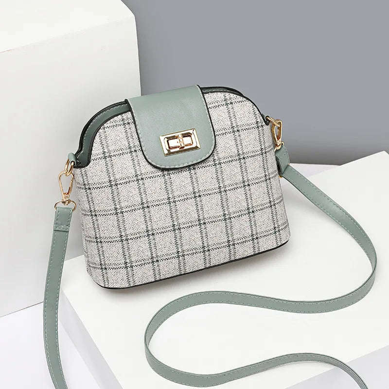 Spring Plaid Small Shoulder Bag Casual