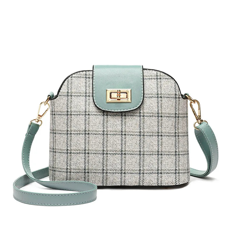 Spring Plaid Small Shoulder Bag Casual