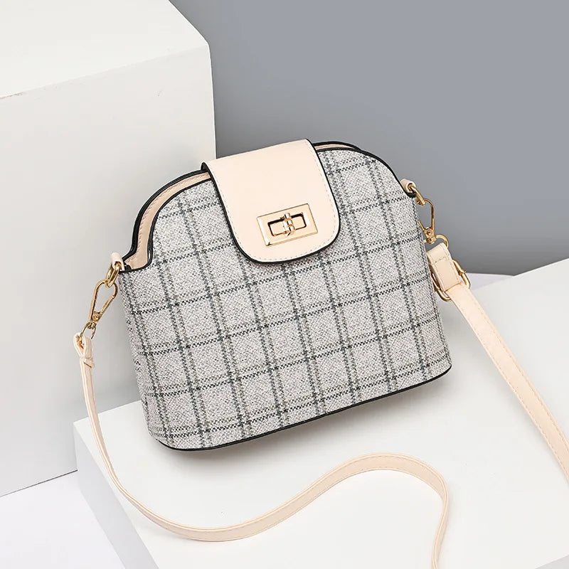 Spring Plaid Small Shoulder Bag Casual