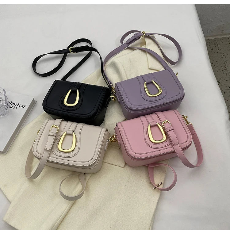 Spring Women Crossbody Shoulder Bags Vintage PU Leather Totes Shopping Bag