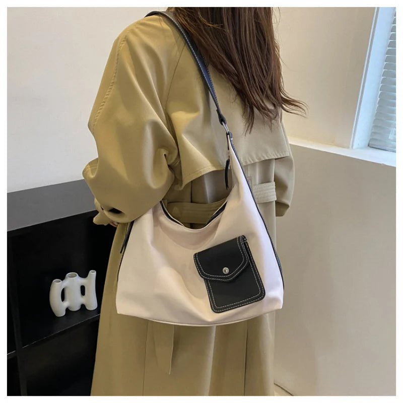 Women PU Shoulder Bag Ladies Casual Handbag Tote Bag Large Capacity