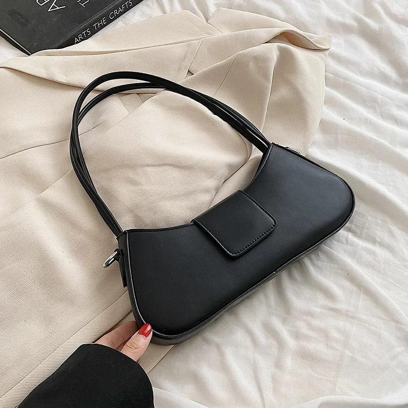 Summer PU Leather Women's Handbag Short Handle Shoulder Crossbody Bags