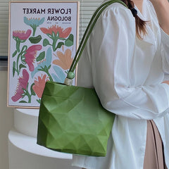 Summer Geometric Women Handbags Ladies Shoulder Bag Bucket Bag