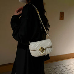 Summer Mini Crossbody Bag Women Leather Handbag Diamonds Chains Shoulder Bag