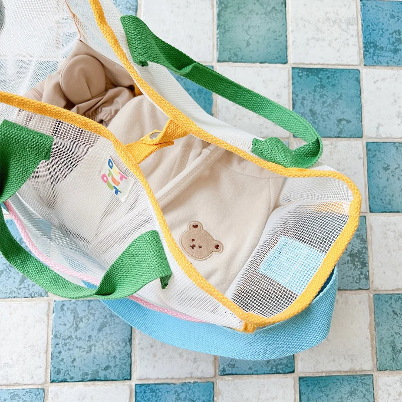 Summer Vacation Mesh Large-capacity Mommy Bag