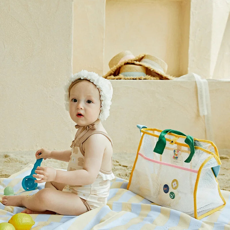 Summer Vacation Mesh Large-capacity Mommy Bag