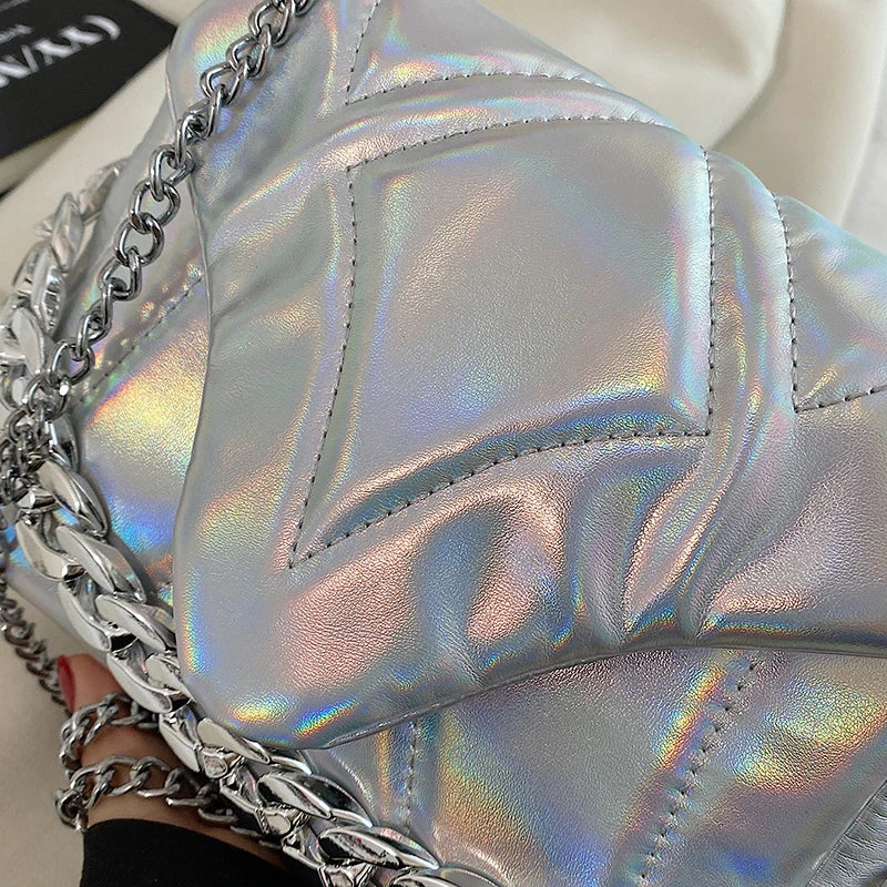 Summer Envelope Shoulder Bag Soft Leather Chain Crossbody Messenger Bag
