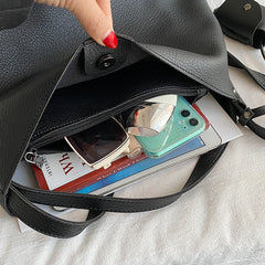 Summer Tote Women Pu Leather Shoulder Bags Hobo Large Purse Handbags