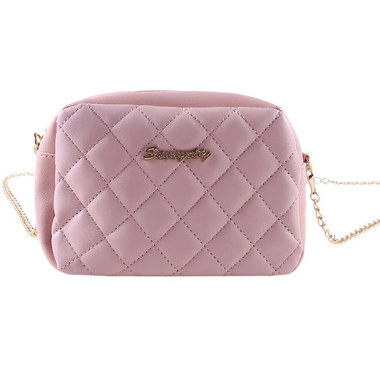 Embroidered Small Messenger Bag for Women with Tassel Chain Shoulder Crossbody