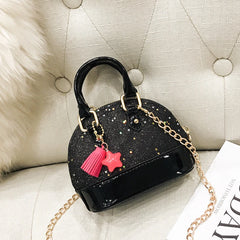Tassel Small Messenger Bag for Women Shell Candy Female Shoulder Bag