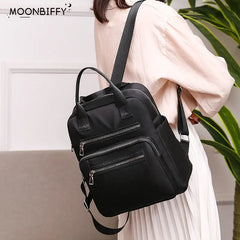Waterproof Women's Backpack Large Capacity Oxford Rucksack Purse