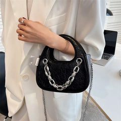 High Class Metal Chain Shoulder Bag for Women