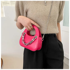 High Class Metal Chain Shoulder Bag for Women