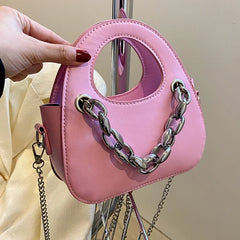 High Class Metal Chain Shoulder Bag for Women