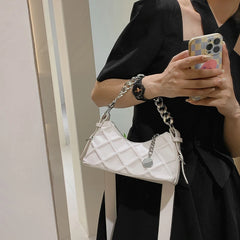 Women Leather Chain Shoulder Bag Crossbody Tote Messenger Bag