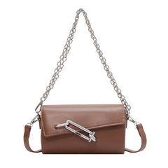 Lock Women's Shoulder Bag High Pu Leather Messenger Bag