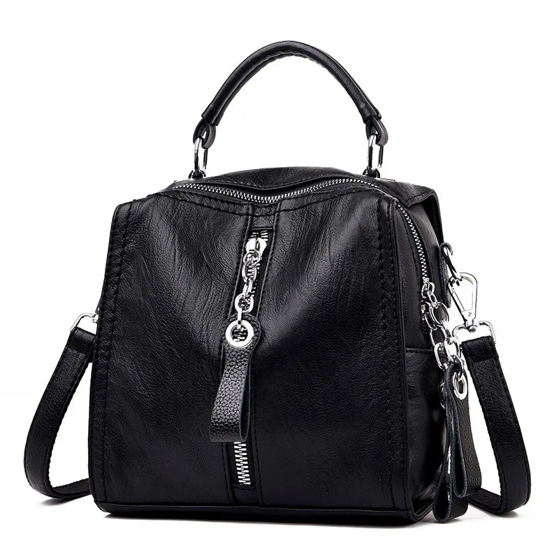 Vintage Cow Leather Handbags Ladies Women Messenger Bag Totes