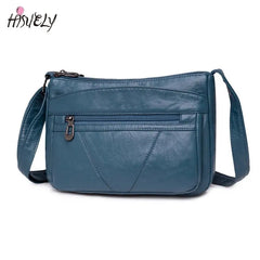 Vintage Leather Shoulder Bag Women's Crossbody Messenger Bag