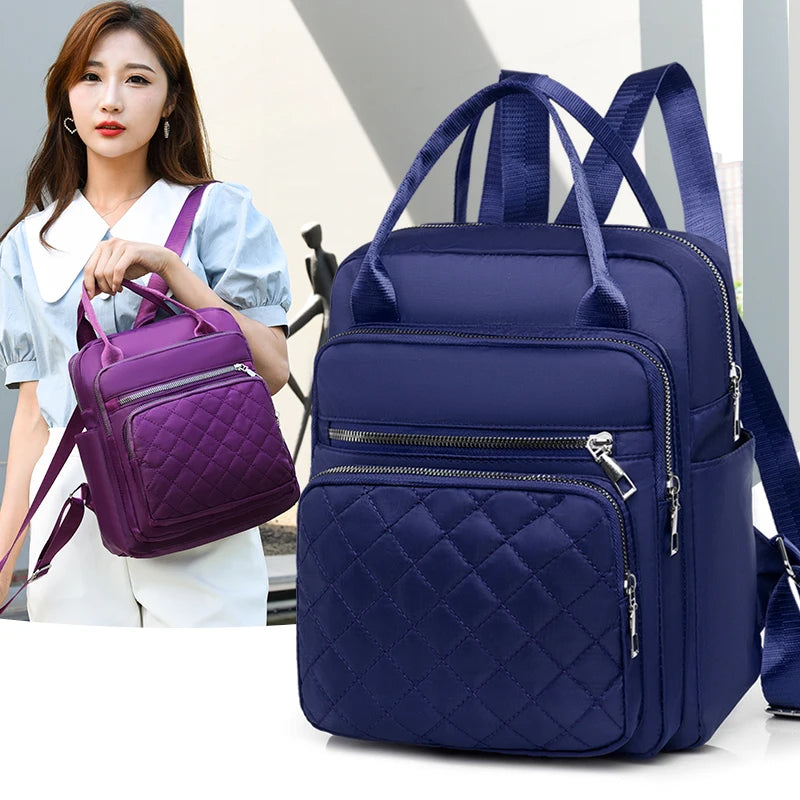 Waterproof Oxford Women Backpack Anti-theft School Bag