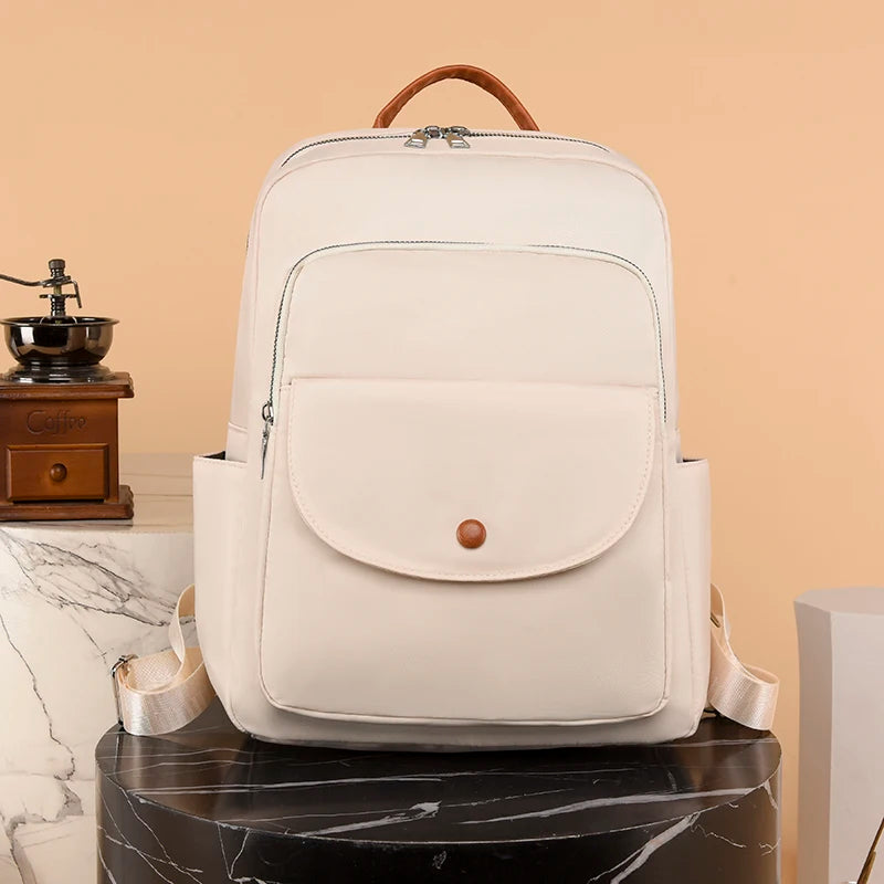 Waterproof Oxford Women Backpack Anti-theft Print School Bag Large Capacity