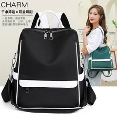 Waterproof Oxford Women Backpack Anti-theft Print School Bag Large