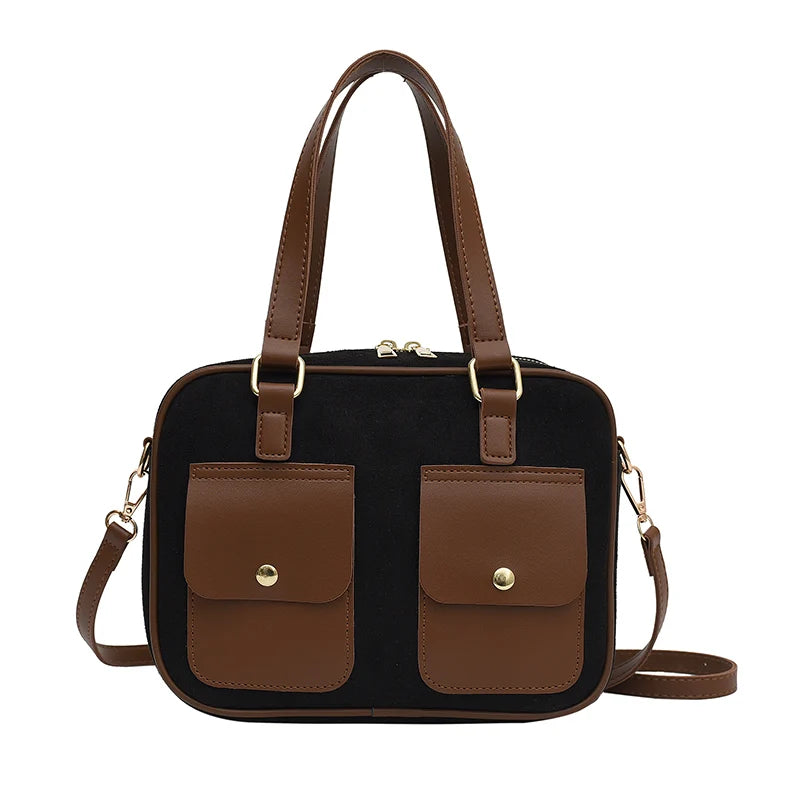 Winter Women's PU Leather Small Crossbody Bags Shoulder Purses Handbag