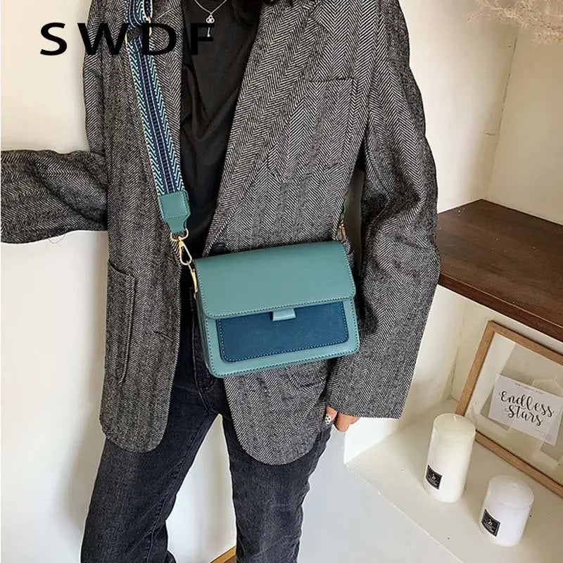 Winter Lady Messenger Bag Solid Retro Mini Mobile Phone Bag Lady Shoulder Bag