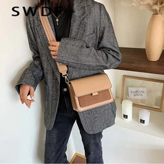 Winter Lady Messenger Bag Solid Retro Mini Mobile Phone Bag Lady Shoulder Bag
