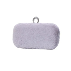 Wool Evening Bags Diamond Ring Clutch Wallets Party Dinner Bags For Ladies
