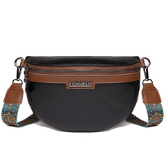 Women Crossbody Bags Pu Leather Female Chest Pack Retro Solid Shoulder Messenger