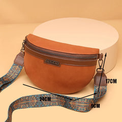 Women Crossbody Bags Pu Leather Female Chest Pack Retro Solid Shoulder Messenger