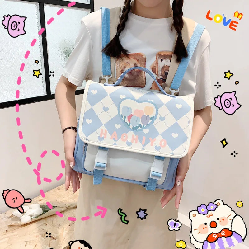Japanese Ita Bag Transparent Pocket Backpack