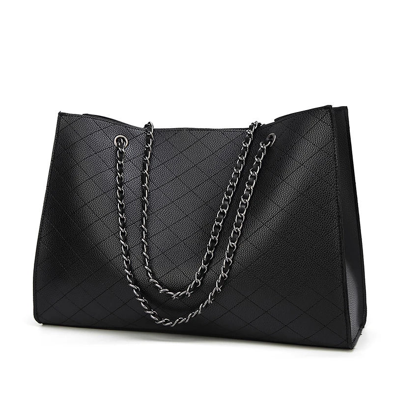Women Leather Handbags Woman Bags Big Tote Hand Bag Set Chain Bolsa Feminina