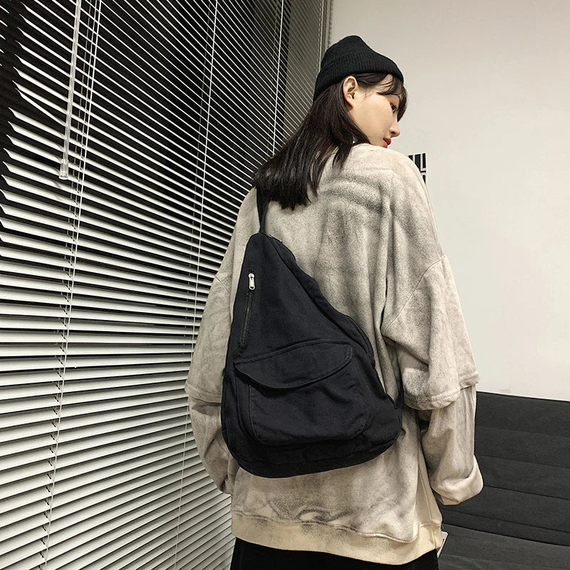 Canvas Crossbody Bag for Women and Girls