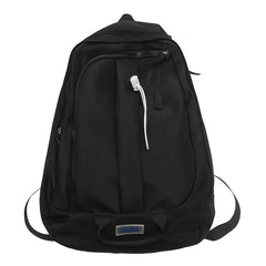 Women's Solid Backpack Multi-pocket Casual Travel Bag for Teenage Girl Boys