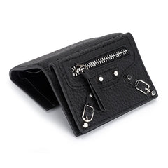 10 Colors 100% Leather Short Wallet Women's Full Leather Mini Wallet