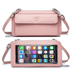 Transparent Touch Screen Mobile Phone Bag Women's Mini Shoulder Bag