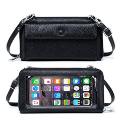 Transparent Touch Screen Mobile Phone Bag Women's Mini Shoulder Bag