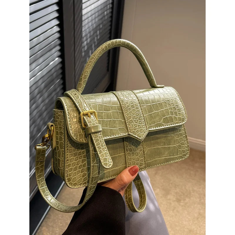 Women Handbags Vintage PU Leather Shoulder Crossbody Bags Totes Shopping Bag