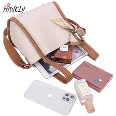 DIY Woven Bag Western Style Ribbon Messenger Bucket Bag