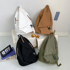 New Canvas Women Men Backpack Light Travel Backpack Students School Bags
