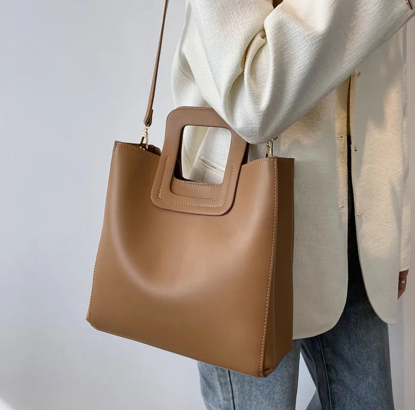 2023 Retro Tote Bag High Ladies Casual Handbag Large Capacity Messenger Small Sq