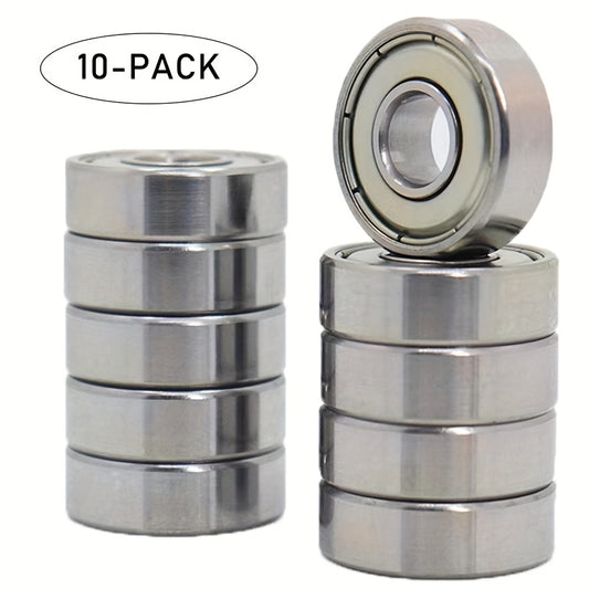 10pcs 608zz Ball Bearing Carbon Steel 8x22x7mm ABEC 7 Smooth Performance