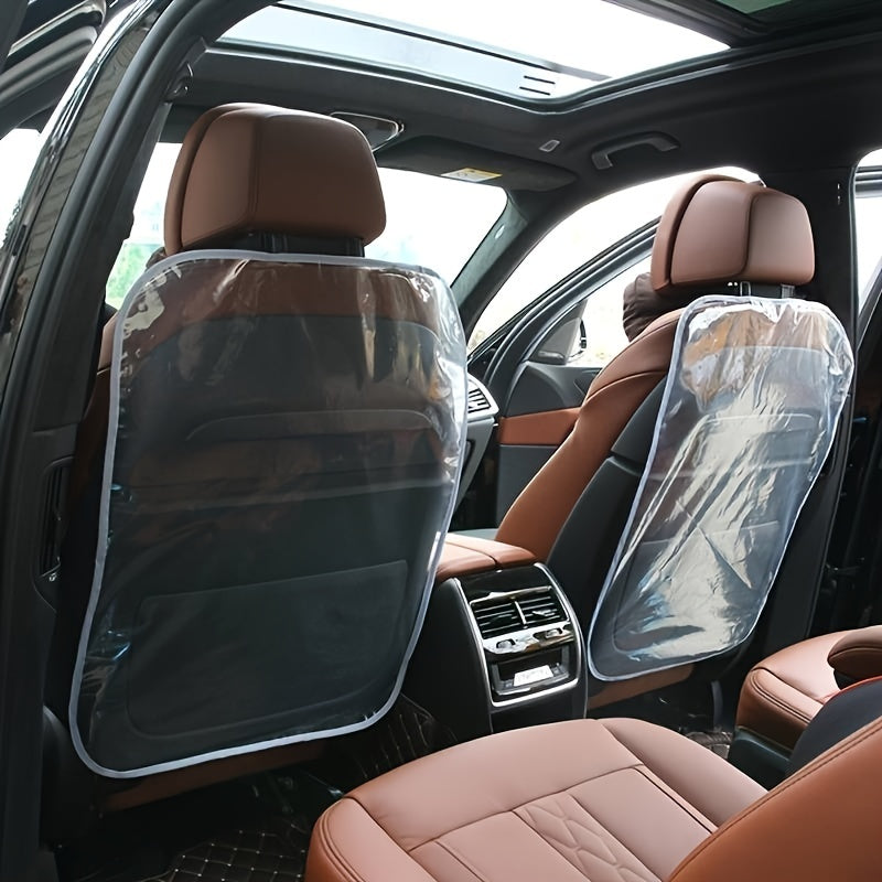 Car Seat Backrest PE Film Protective Cover Mat Anti-kick Anti-dirt