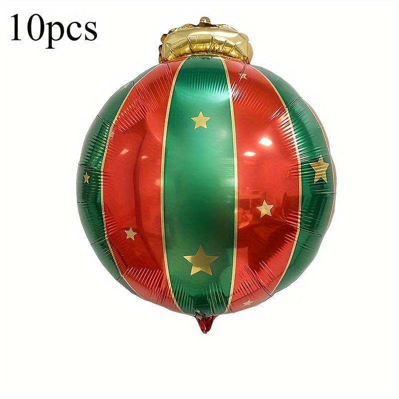 27 inch Christmas Hanging Ball Aluminum Film Balloon Decoration